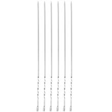 سیخ گالوانیزه جگر مدل پیچ دار بسته 6 عددی Galvanaized Kebab Skewer Twisty Pack Of 6